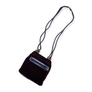 Tianni Dark Purple Velvet Shoulder Bag